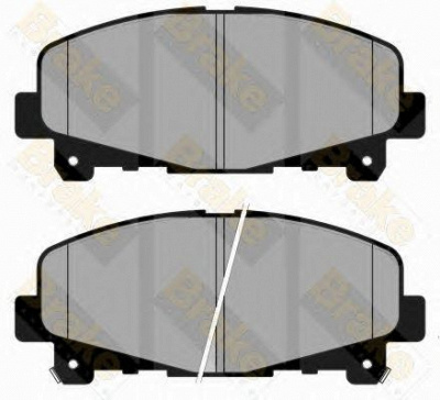 BRAKE ENGINEERING pa1826 -  Комплект тормозных колодок, дисковый тормоз